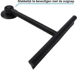 Douche Wisser Met Zuignap - Zwart - Raam Wisser - Raam Trekker - Badkamer Trekker - Badkamer Wisser -Badkamer Kast Winkel 1200x1087 12