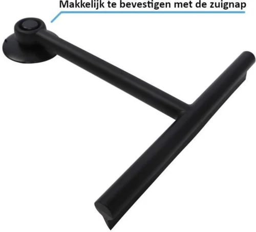 Douche Wisser Met Zuignap - Zwart - Raam Wisser - Raam Trekker - Badkamer Trekker - Badkamer Wisser -Badkamer Kast Winkel 1200x1087 12