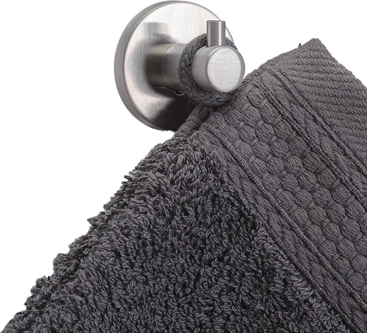 Tiger Boston - Handdoekhaak Klein - RVS Geborsteld 3 Tiger Boston - Handdoekhaak Klein - RVS Geborsteld - Afbeelding 3