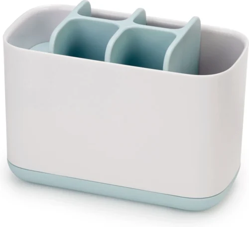 Joseph Joseph Badkamer Easy-Store Tandenborstelorganiser Large - 16.8x8.4x12.6 Cm - Creme/licht Blauw