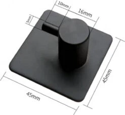 Merkloos Handdoekhaak Set Van 4 Stuks Zonder Boren RVS Zwart Vierkant Zelfklevend Badjas Theedoek Hanger Keuken Badkamer Handdoek Haakjes 22 Merkloos Handdoekhaak Set Van 4 Stuks Zonder Boren RVS Zwart Vierkant Zelfklevend Badjas Theedoek Hanger Keuken Badkamer Handdoek Haakjes -Badkamer Kast Winkel 1200x1100