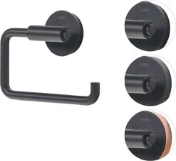 Tiger Urban - Toiletrolhouder Zonder Klep - Zwart -Badkamer Kast Winkel 1200x1102