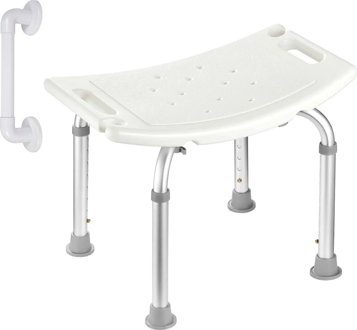 Life&Home Douchekruk - Wandbeugel Bijgeleverd - Douchestoel - 6 Hoogtes - Max 130 Kg - Handgrepen 1 Life&Home Douchekruk - Wandbeugel Bijgeleverd - Douchestoel - 6 Hoogtes - Max 130 Kg - Handgrepen