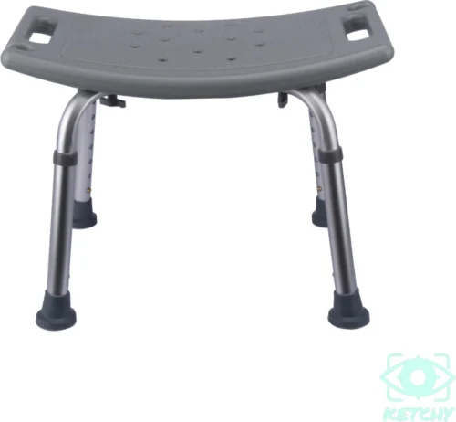 Ketchy Douchekruk - In Hoogte Verstelbaar - Douchekrukje - Roestvrij - 130kg Draagkracht - Comfortabel Zitkussen -Badkamer Kast Winkel 1200x1108 11