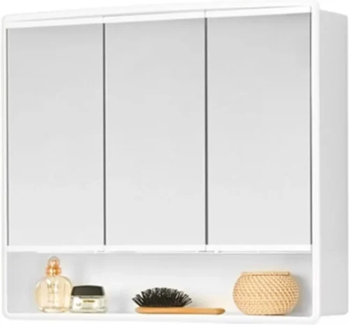 Jokey Lymo Spiegelkast Met 3 Deuren 58x49.5x14.5cm Wit -Badkamer Kast Winkel 1200x1116 3