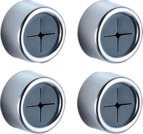 Merkloos 4x Zelfklevende Handdoek Houder Set - Kindvriendelijk - Anti-Stoot Ophang Haak Zonder Boren - Handdoekhaak - Chrome - Kliksysteem Theedoek - Handdoekklem