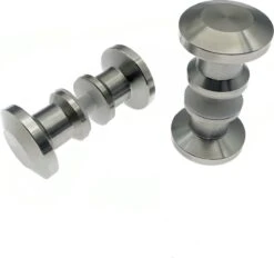 Luxe RVS Douchedeur Knop - Deurknopgarnituur – Douchedeur Handvat / Douchedeurknop / Deurknop RVS / Zilverkleur Type Elegant -Badkamer Kast Winkel 1200x1126 4