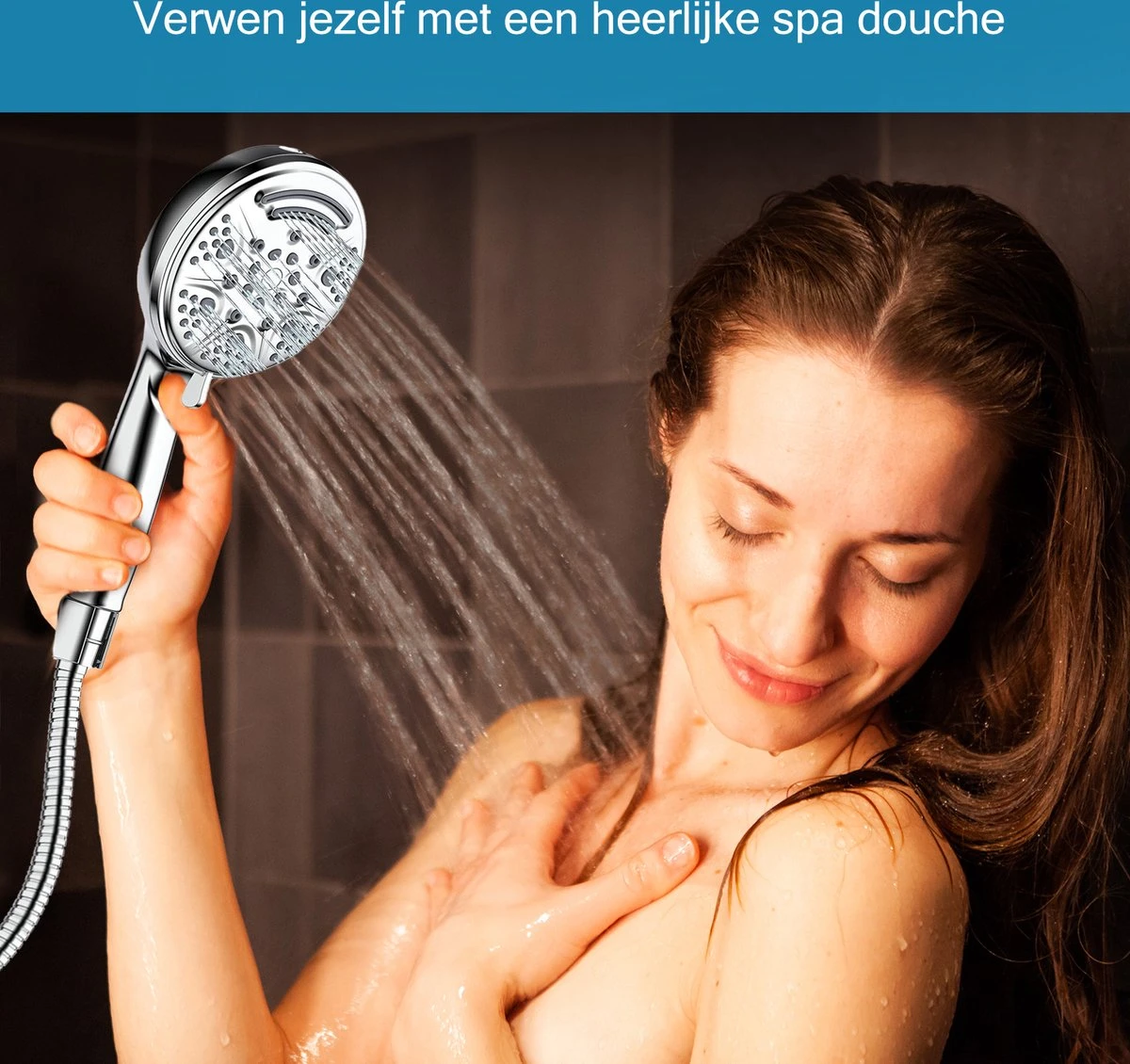 Salvano Douchekop - Waterbesparend - Regendouche - 9 Standen 4 Salvano Douchekop - Waterbesparend - Regendouche - 9 Standen - Afbeelding 4