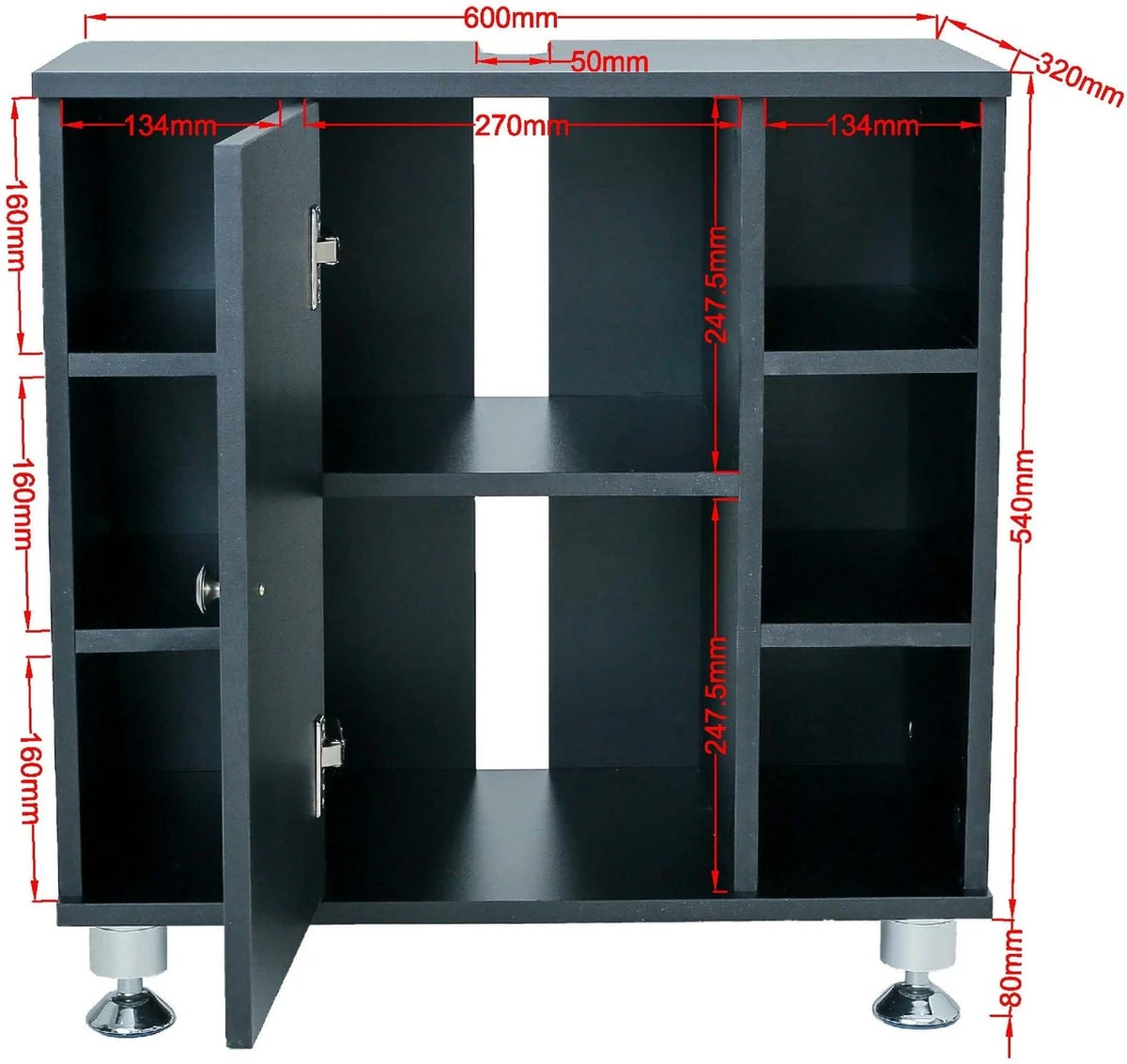Onderbouwkast Wastafel - Wastafelonderkast - Badkamermeubel 5 Onderbouwkast Wastafel - Wastafelonderkast - Badkamermeubel - Afbeelding 5