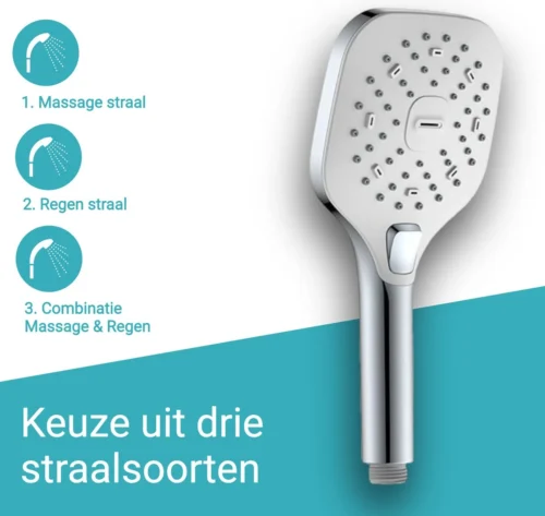 BADO Douchekop Met Slang - Handdouche - Douchekop - Waterbesparend - Doucheslang - Chroom -Badkamer Kast Winkel 1200x1136 10