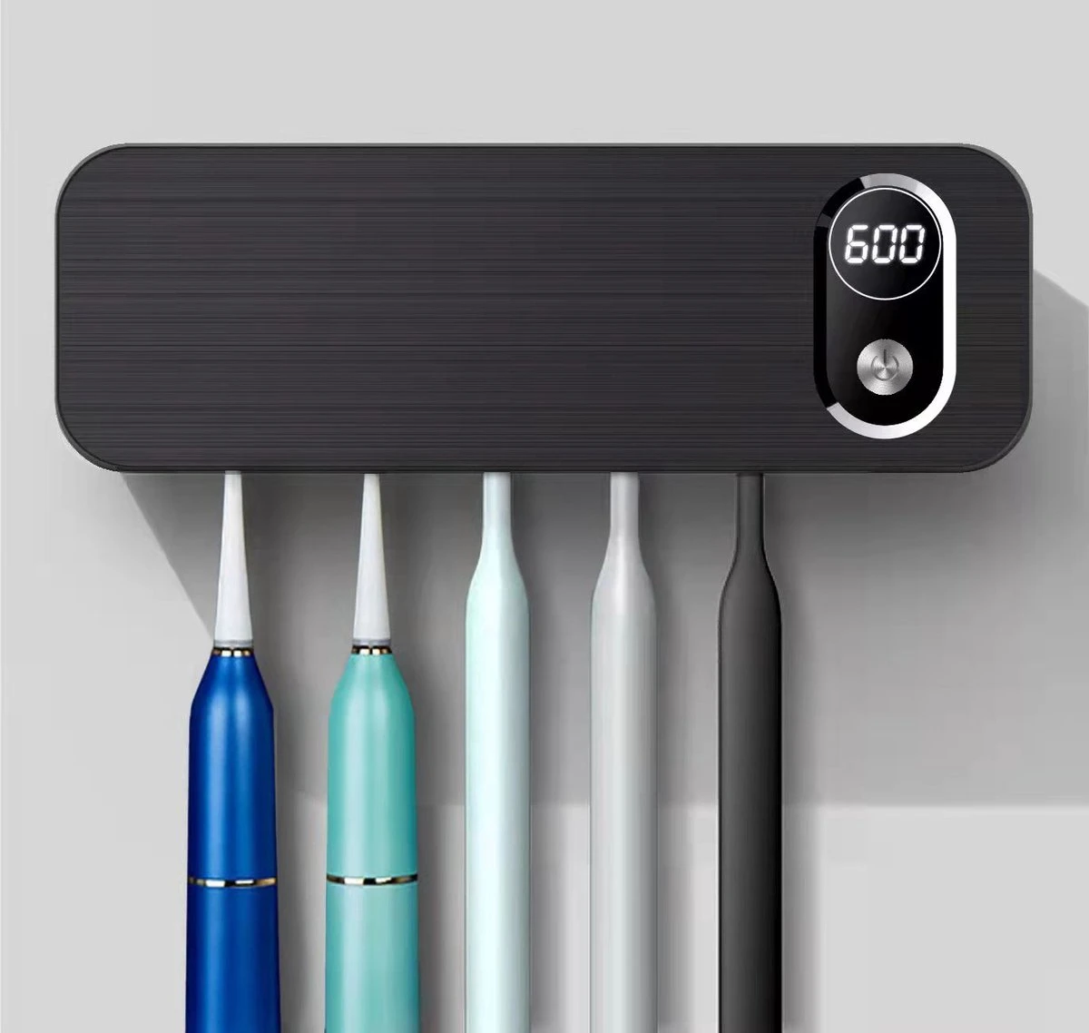 UV-Brush | Tandenborstelhouder Antibacterieel | Steriliserend UV Licht | Hangend | Zwart | Badkamer | Nieuw Model Met Ventilator 1 UV-Brush | Tandenborstelhouder Antibacterieel | Steriliserend UV Licht | Hangend | Zwart | Badkamer | Nieuw Model Met Ventilator