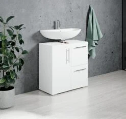 Badplaats Wastafel Onderkast Mars 60 Cm X 30 Cm X 60 Cm - Wit - Badkamerkast – Staand Wastafelmeubel -Badkamer Kast Winkel 1200x1138 9