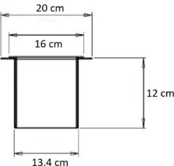 SAAR -Inbouw Toilet Reserve Rolhouder RVS - Met - MAT WIT - Inzetstuk , (uitneembaar) -72 X 20 X 13 Cm - Inbouwdiepte 12 Cm -Badkamer Kast Winkel 1200x1140 4