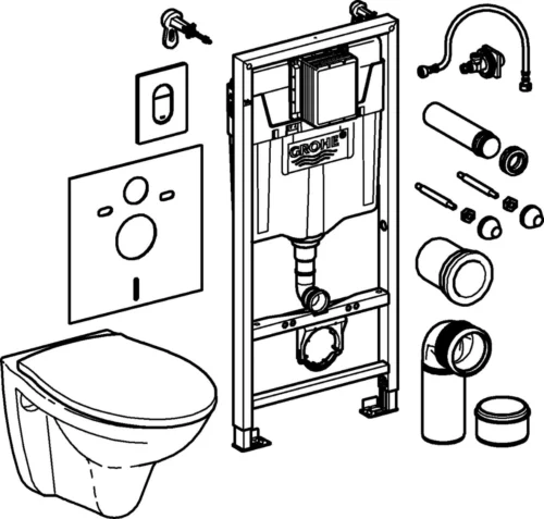 GROHE Bau Arena Complete Toiletset Rimless -Badkamer Kast Winkel 1200x1144 17