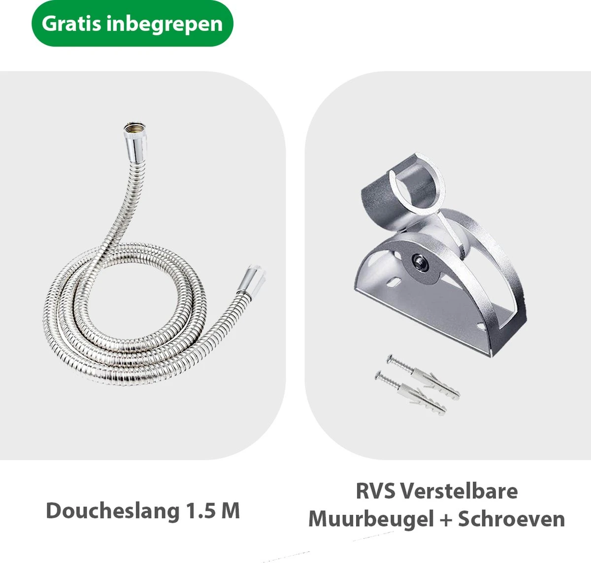 Regendouchekop XL Deluxe Ionisch Met Premium Waterfilter - Waterbesparend - ø 28 Cm - Inclusief Extra Navulling - Slang En Houder - Douchekop Met Filter - Regendouche - Handdouche - Hoge Druk - RVS - Douchefilter - Wellness - Spa 8 Regendouchekop XL Deluxe Ionisch Met Premium Waterfilter - Waterbesparend - ø 28 Cm - Inclusief Extra Navulling - Slang En Houder - Douchekop Met Filter - Regendouche - Handdouche - Hoge Druk - RVS - Douchefilter - Wellness - Spa - Afbeelding 8