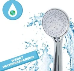 Douchekop Met Slang - Universeel - 5 Luxe Straalstanden - Chroom En RVS - Incl. Wandhouder 11 Douchekop Met Slang - Universeel - 5 Luxe Straalstanden - Chroom En RVS - Incl. Wandhouder -Badkamer Kast Winkel 1200x1152 11