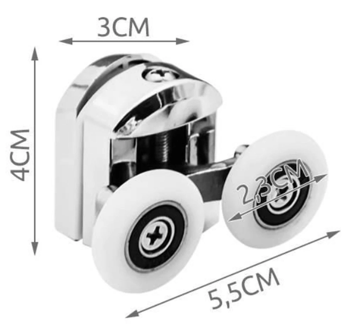 T.R. Goods - Douchedeur Wielen Set Van 8 Stuks Verchroomd - Roestvrij Verchroomd - Reserve Douche Deur Rollers Geleiders Rolletjes - Schuifdeur Katrollen Douchecabine Wieltjes - Set Van 8 Stuks 5 T.R. Goods - Douchedeur Wielen Set Van 8 Stuks Verchroomd - Roestvrij Verchroomd - Reserve Douche Deur Rollers Geleiders Rolletjes - Schuifdeur Katrollen Douchecabine Wieltjes - Set Van 8 Stuks - Afbeelding 5