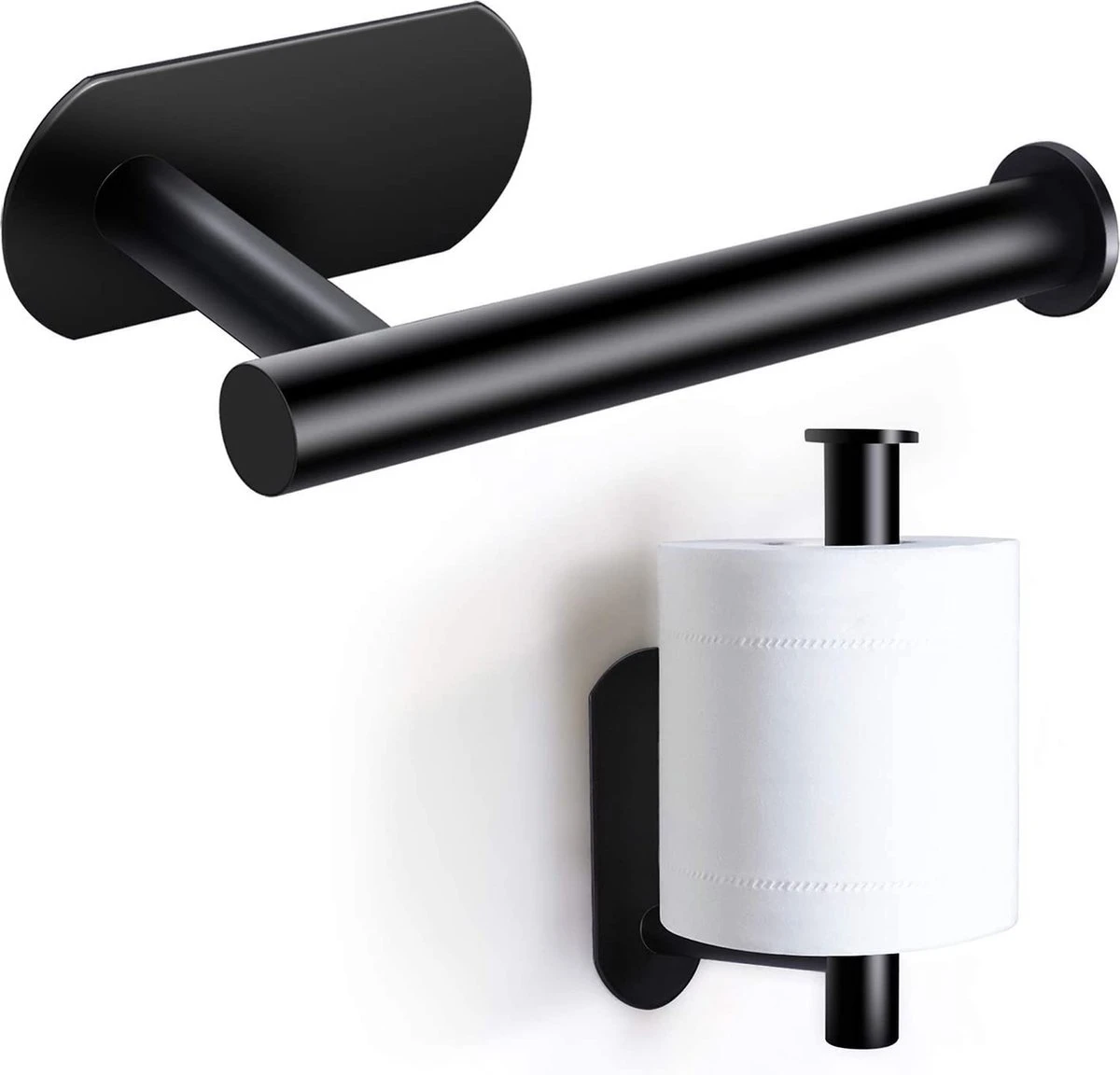HGMD® WC Rolhouder Zelfklevend - Zwart - Toiletrolhouder Zwart - Toiletrolhouder Zonder Boren 1 HGMD® WC Rolhouder Zelfklevend - Zwart - Toiletrolhouder Zwart - Toiletrolhouder Zonder Boren