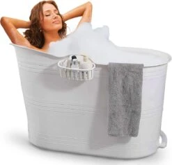 Zitbad Voor Volwassenen - Bath Bucket - Wit - 200L -Badkamer Kast Winkel 1200x1156 19