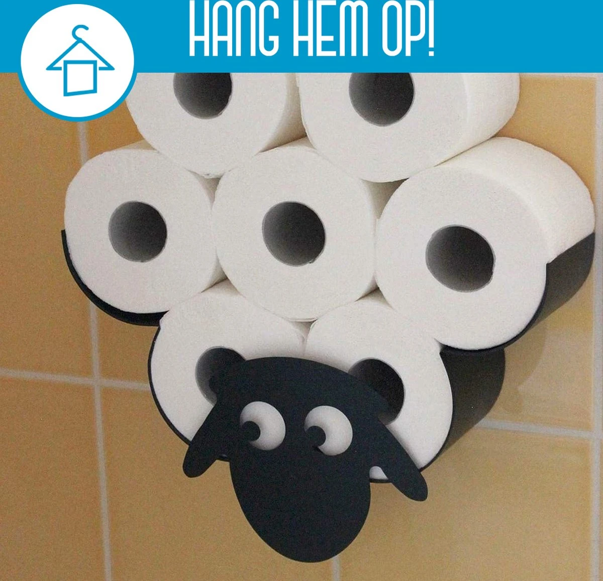 Schaap Toiletrolhouder| Extensso® | - Wc Rolhouder - Wc Rolhouder Zwart - Wc Rolhouder Staand - Wc Rolhouder Zonder Boren - Toiletrolhouder Staand - Zonder Boren - Toiletrolstandaard - Kerst Cadeau - Cadeautjes 2 Schaap Toiletrolhouder| Extensso® | - Wc Rolhouder - Wc Rolhouder Zwart - Wc Rolhouder Staand - Wc Rolhouder Zonder Boren - Toiletrolhouder Staand - Zonder Boren - Toiletrolstandaard - Kerst Cadeau - Cadeautjes - Afbeelding 2