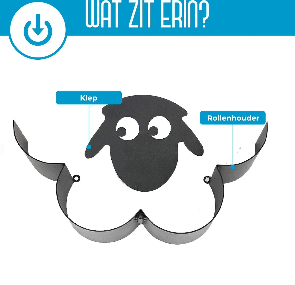 Schaap Toiletrolhouder| Extensso® | - Wc Rolhouder - Wc Rolhouder Zwart - Wc Rolhouder Staand - Wc Rolhouder Zonder Boren - Toiletrolhouder Staand - Zonder Boren - Toiletrolstandaard - Kerst Cadeau - Cadeautjes 6 Schaap Toiletrolhouder| Extensso® | - Wc Rolhouder - Wc Rolhouder Zwart - Wc Rolhouder Staand - Wc Rolhouder Zonder Boren - Toiletrolhouder Staand - Zonder Boren - Toiletrolstandaard - Kerst Cadeau - Cadeautjes - Afbeelding 6