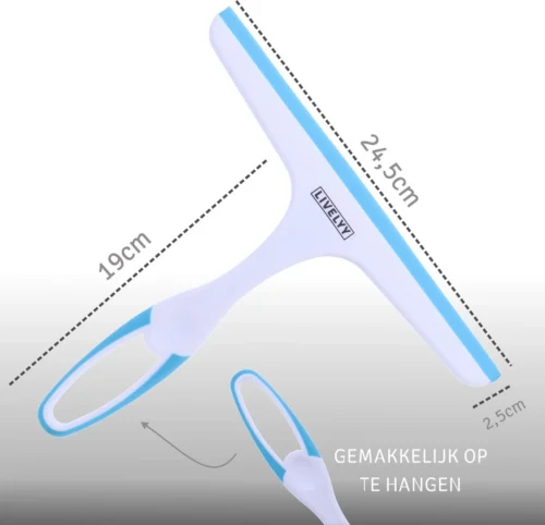 LIVELYY - Professionele Douchewisser - Raamwisser - Douche Trekker - Douchewissers - Aqua Blauw -Badkamer Kast Winkel 1200x1157 5