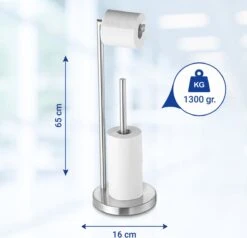 VDN Stainless Wc Rolhouder Staand - Toiletrolhouder En Reserverolhouder - RVS - Geschikt Voor 3+1 WC Papier Rollen - 2 In 1 8 VDN Stainless Wc Rolhouder Staand - Toiletrolhouder En Reserverolhouder - RVS - Geschikt Voor 3+1 WC Papier Rollen - 2 In 1 -Badkamer Kast Winkel 1200x1158 2