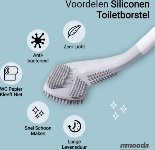Mmoods Siliconen Golf Toiletborstel – WC Borstel Met Houder – Flexibele Siliconen WC Borstel – Antibacterieel – Hygiënisch – Wit -Badkamer Kast Winkel 1200x1158 7
