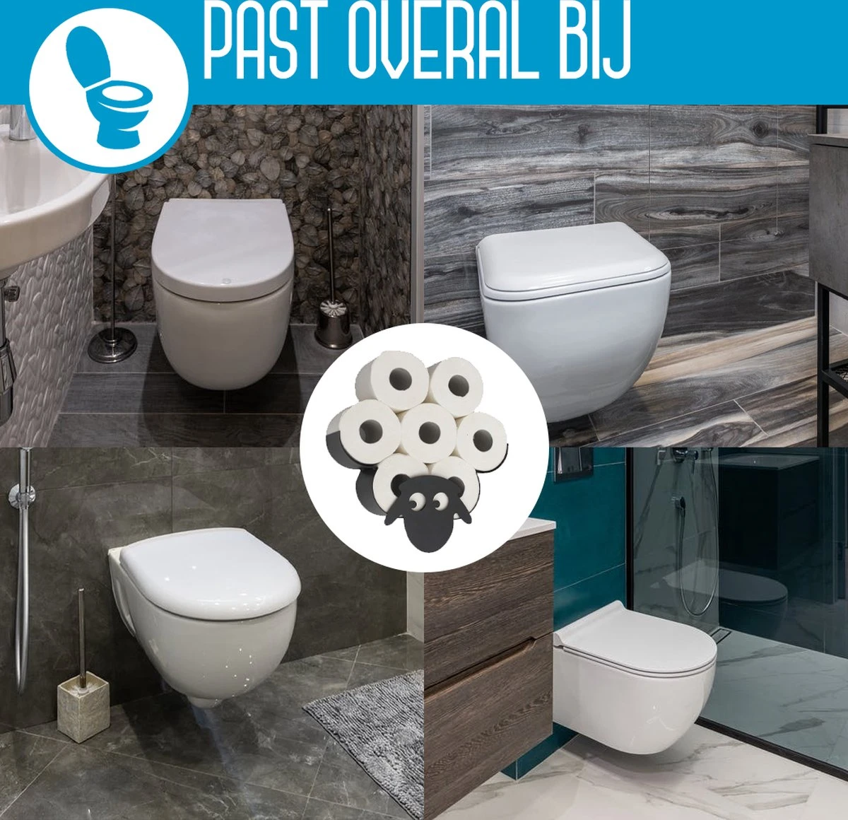 Schaap Toiletrolhouder| Extensso® | - Wc Rolhouder - Wc Rolhouder Zwart - Wc Rolhouder Staand - Wc Rolhouder Zonder Boren - Toiletrolhouder Staand - Zonder Boren - Toiletrolstandaard - Kerst Cadeau - Cadeautjes 4 Schaap Toiletrolhouder| Extensso® | - Wc Rolhouder - Wc Rolhouder Zwart - Wc Rolhouder Staand - Wc Rolhouder Zonder Boren - Toiletrolhouder Staand - Zonder Boren - Toiletrolstandaard - Kerst Cadeau - Cadeautjes - Afbeelding 4