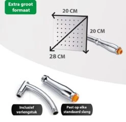 Regendouchekop XL Deluxe Ionisch Met Premium Waterfilter - Waterbesparend - ø 28 Cm - Inclusief Extra Navulling - Slang En Houder - Douchekop Met Filter - Regendouche - Handdouche - Hoge Druk - RVS - Douchefilter - Wellness - Spa 18 Regendouchekop XL Deluxe Ionisch Met Premium Waterfilter - Waterbesparend - ø 28 Cm - Inclusief Extra Navulling - Slang En Houder - Douchekop Met Filter - Regendouche - Handdouche - Hoge Druk - RVS - Douchefilter - Wellness - Spa -Badkamer Kast Winkel 1200x1162 4