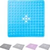 TranquilBeauty Vierkante Blauwe Douchemat, 53x53 Cm, Antislip, Machinewasbaar, Douchematten Met Antislip Zuignappen Voor Kinderen En Ouderen