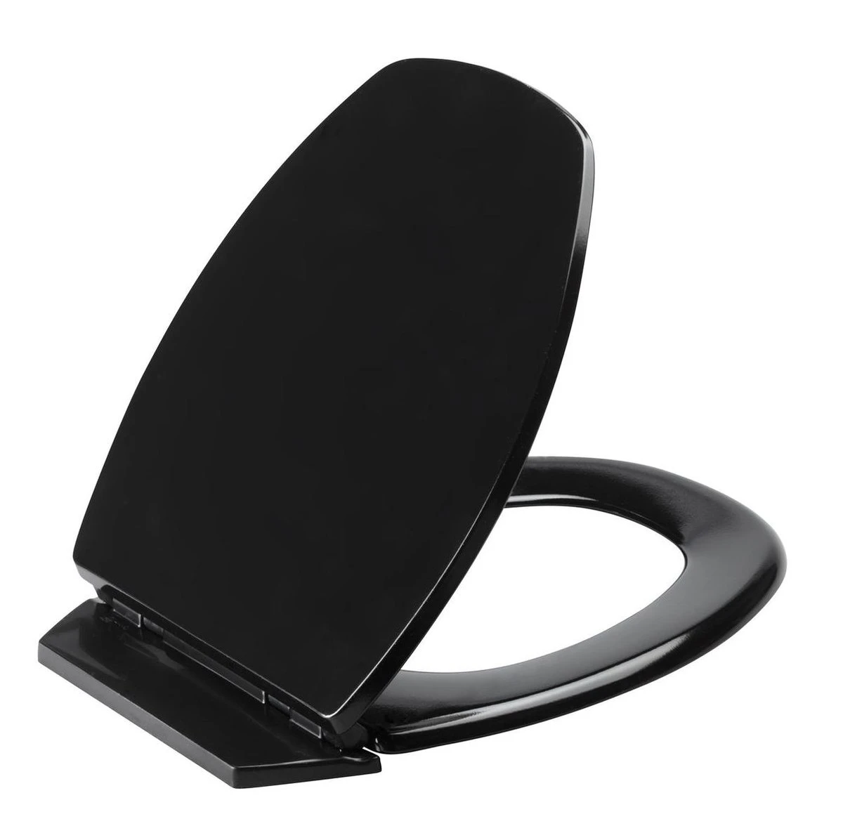 Allibert Wc-bril BACCARA² - Geperst Hout - Afklikbaar - Antibacterieel - Zwart Gelakt 2 Allibert Wc-bril BACCARA² - Geperst Hout - Afklikbaar - Antibacterieel - Zwart Gelakt - Afbeelding 2