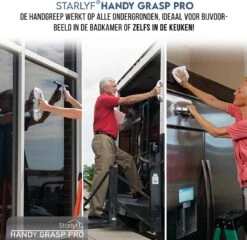 Kunststof Handgreep Voor Badkamer - 30.5cm - Douche Wandbeugel - Geen Boorgaten -Badkamer Kast Winkel 1200x1167 15