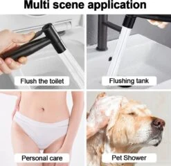 Merkloos Bidet Handdouche - Shattaf - Bidet Sproeier - Bidetkraan - Handheld Bidet Spray Met 120 Cm Doucheslang / Houder- Zwart 16 Merkloos Bidet Handdouche - Shattaf - Bidet Sproeier - Bidetkraan - Handheld Bidet Spray Met 120 Cm Doucheslang / Houder- Zwart -Badkamer Kast Winkel 1200x1167 5