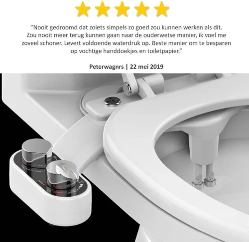 Bidet Handdouche Toilet Sproeier Shattaf Sprayer WC Papier Besparend - Dubbel Spray Warm & Koud Water - Badkamer Accessoires - Freshole® 15 Bidet Handdouche Toilet Sproeier Shattaf Sprayer WC Papier Besparend - Dubbel Spray Warm & Koud Water - Badkamer Accessoires - Freshole® -Badkamer Kast Winkel 1200x1167 7