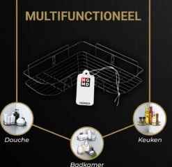 HGMD® Doucherek Zonder Boren - 1 Stuk - Zwart - Zelfklevend Doucherek –Badkamerrek - Badrek - Keukenrek - Doucherek Hangend – Badkamer Accessoires - Kruidenrek 13 HGMD® Doucherek Zonder Boren - 1 Stuk - Zwart - Zelfklevend Doucherek –Badkamerrek - Badrek - Keukenrek - Doucherek Hangend – Badkamer Accessoires - Kruidenrek -Badkamer Kast Winkel 1200x1168 3