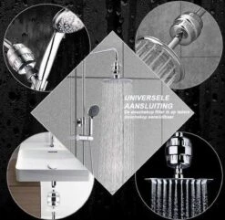 Vitamo™ Premium Universele 15 Stage - Douchefilter & Extra Filter - Waterfilter Voor Douchekop -Badkamer Kast Winkel 1200x1169 14