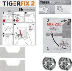 Tiger TigerFix Type 2 - Tiger Accessoires Monteren Zónder Boren -Badkamer Kast Winkel 1200x1175 12