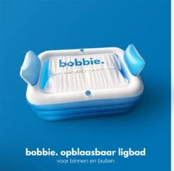 Bobbie. Blue - Opblaasbaar Ligbad Voor 2 Personen - Geschikt Voor Binnen En Buiten - Ijsbad - Zitbad - Zwembad - Badkamer - Bath Bucket