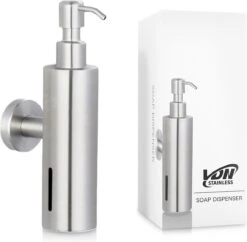 VDN Stainless Zeeppompje - Zeepdispenser Wandmontage - Zilver - Hangend - RVS 11 VDN Stainless Zeeppompje - Zeepdispenser Wandmontage - Zilver - Hangend - RVS -Badkamer Kast Winkel 1200x1177 5