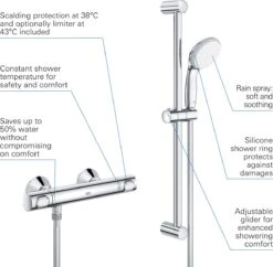GROHE Precision Flow Thermostatische Douchekraan Met Douchegarnituur - EcoJoy® - 15cm - 34841000 -Badkamer Kast Winkel 1200x1178 3