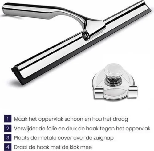 Aquafy Raamwisser RVS - Incl. Douchespons - Douchetrekker Voor Badkamer - Raamwisser Douche - Douchewisser RVS - Luxe Trekker Met Ophanghaak 15 Aquafy Raamwisser RVS - Incl. Douchespons - Douchetrekker Voor Badkamer - Raamwisser Douche - Douchewisser RVS - Luxe Trekker Met Ophanghaak -Badkamer Kast Winkel 1200x1180 1