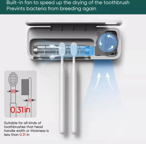 UV-Brush | Tandenborstelhouder Antibacterieel | Steriliserend UV Licht | Hangend | Zwart | Badkamer | Nieuw Model Met Ventilator 16 UV-Brush | Tandenborstelhouder Antibacterieel | Steriliserend UV Licht | Hangend | Zwart | Badkamer | Nieuw Model Met Ventilator -Badkamer Kast Winkel 1200x1180 3