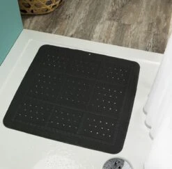 Sealskin Unilux Veiligheidsmat 55x55 Cm - PVC - Antraciet 10 Sealskin Unilux Veiligheidsmat 55x55 Cm - PVC - Antraciet -Badkamer Kast Winkel 1200x1180 7