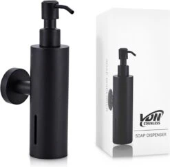 VDN Stainless Zeeppompje - Zeepdispenser Wandmontage - Zwart - Hangend - RVS -Badkamer Kast Winkel 1200x1181 3