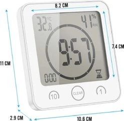 Podec Douchetimer Douche Klok 5 Minuten Showertimer Waterbesparend -Badkamer Kast Winkel 1200x1182 12