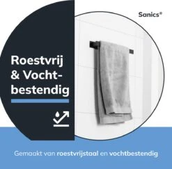 Sanics Handdoekrek Zwart 40 CM – Badkamer Of Keuken – Handdoekstang Zelfklevend – Handdoekhouder 15 Sanics Handdoekrek Zwart 40 CM – Badkamer Of Keuken – Handdoekstang Zelfklevend – Handdoekhouder -Badkamer Kast Winkel 1200x1182 3