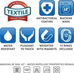 Tatkraft Seagulls - Luxe Waterdicht Douchegordijn - Met GRATIS 12 Ringen - Anti-Schimmel Badkamer Douche Gordijn - Sneldrogend & Anti Schimmel - Wasbaar & Duurzaam Shower Curtain - 100% Polyester - Meeuwen Design - 180X180 CM 11 Tatkraft Seagulls - Luxe Waterdicht Douchegordijn - Met GRATIS 12 Ringen - Anti-Schimmel Badkamer Douche Gordijn - Sneldrogend & Anti Schimmel - Wasbaar & Duurzaam Shower Curtain - 100% Polyester - Meeuwen Design - 180X180 CM -Badkamer Kast Winkel 1200x1186 8