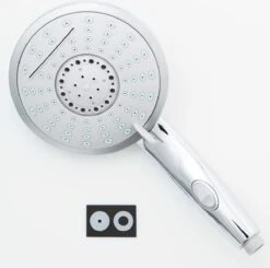 SCHÜTTE Niagara Handdouche - Douchekop Ø 15 Cm - 5 Standen - Watervaluitloop - Waterstop - Chroom -Badkamer Kast Winkel 1200x1188 8