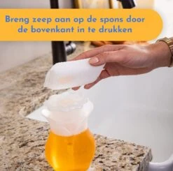 Scrub Daddy Zeepdispenser - Duel Action Soap Dispenser - Wonder WashUp -Badkamer Kast Winkel 1200x1191 13